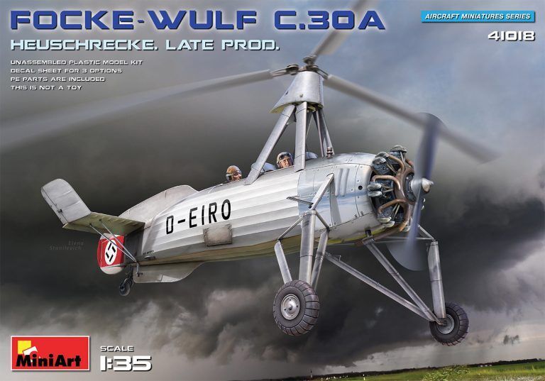 MiniArt 1/35 Focke-Wulf FW C.30A Heuschrecke. Late Prod Plastic Model Kit
