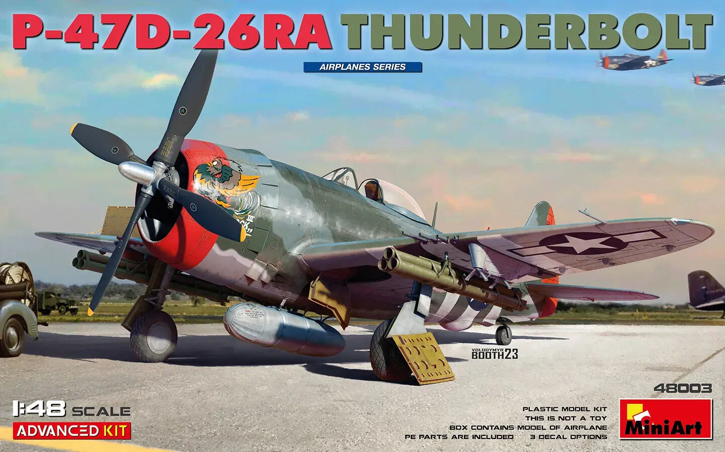 MiniArt 1/48 P-47D-26RA Thunderbolt. Advanced Kit Plastic Model Kit