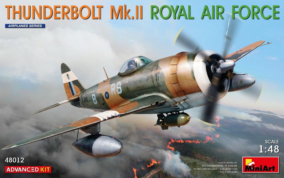 MiniArt 1/48 Thunderbolt Mk.II. Royal Air Force. Advanced Kit Plastic Model Kit MA48012