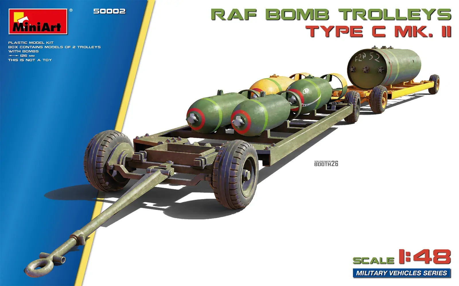 MiniArt 1/48 RAF Bomb Trolleys Type C Mk. II Plastic Model Kit