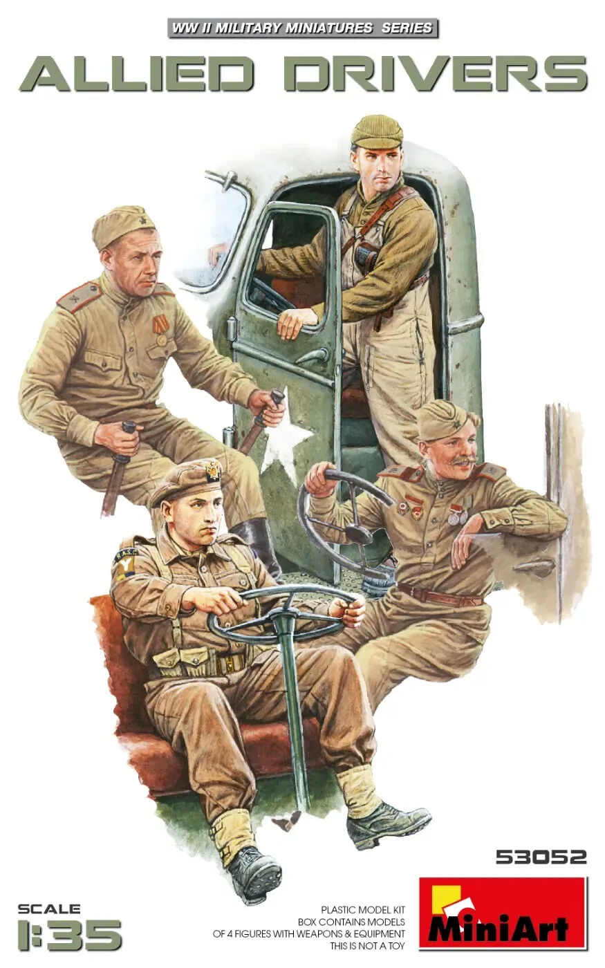 MiniArt 1/35 Allied Drivers Plastic Model Kit