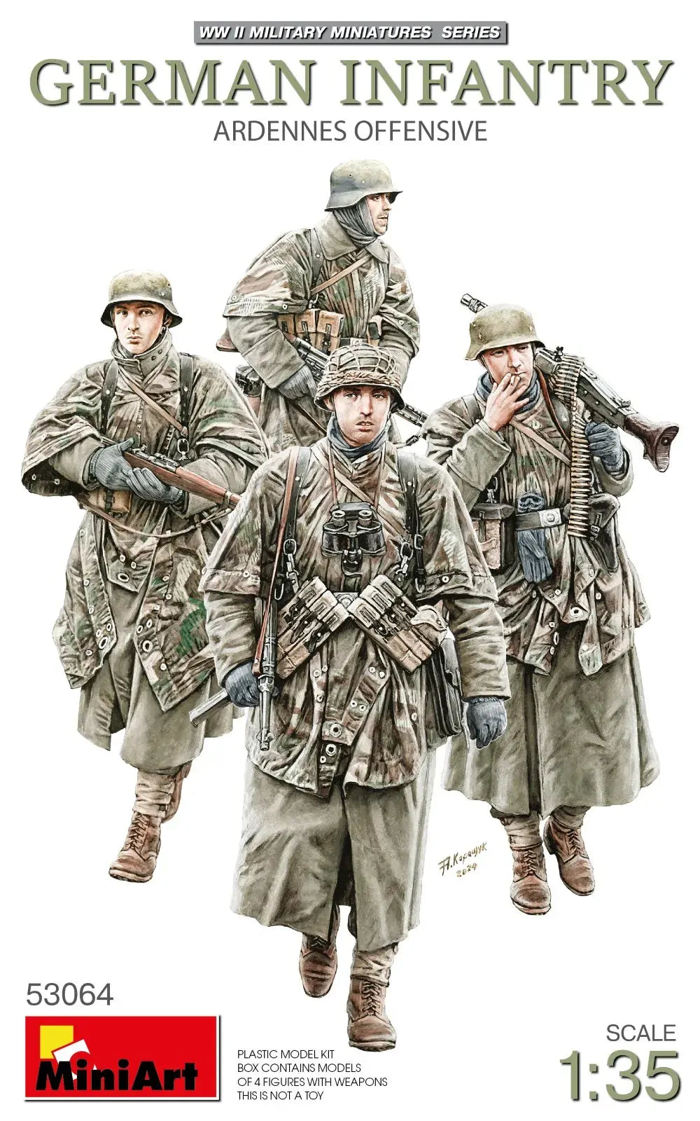 MiniArt 1/35 German Infantry Ardennes Offensive Plastic Model Kit MA53064