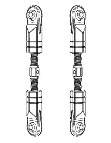MJX-10240B MJX Steering Links (2pcs) 10208 MJX
