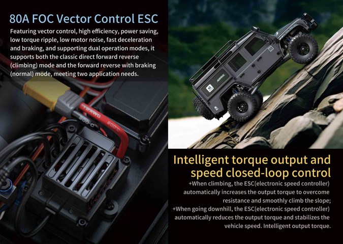 MJX-H8H-Y MJX 1/8 ALLROCK 4WD Brushless RC Crawler (Yellow) MJX