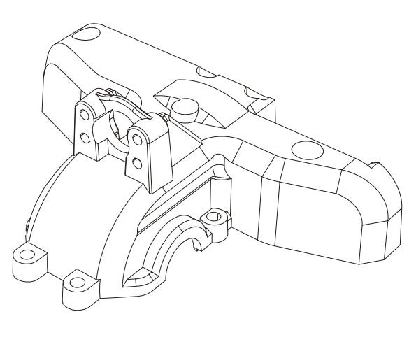 MJXS-14190B MJX Rear Gear Cover MJX