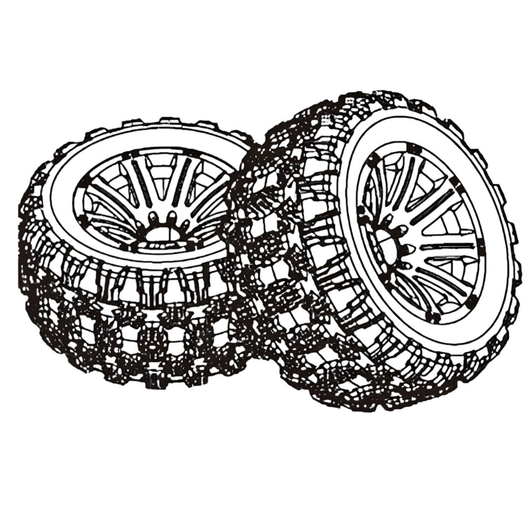 MJX Wheel/Tire Assembly