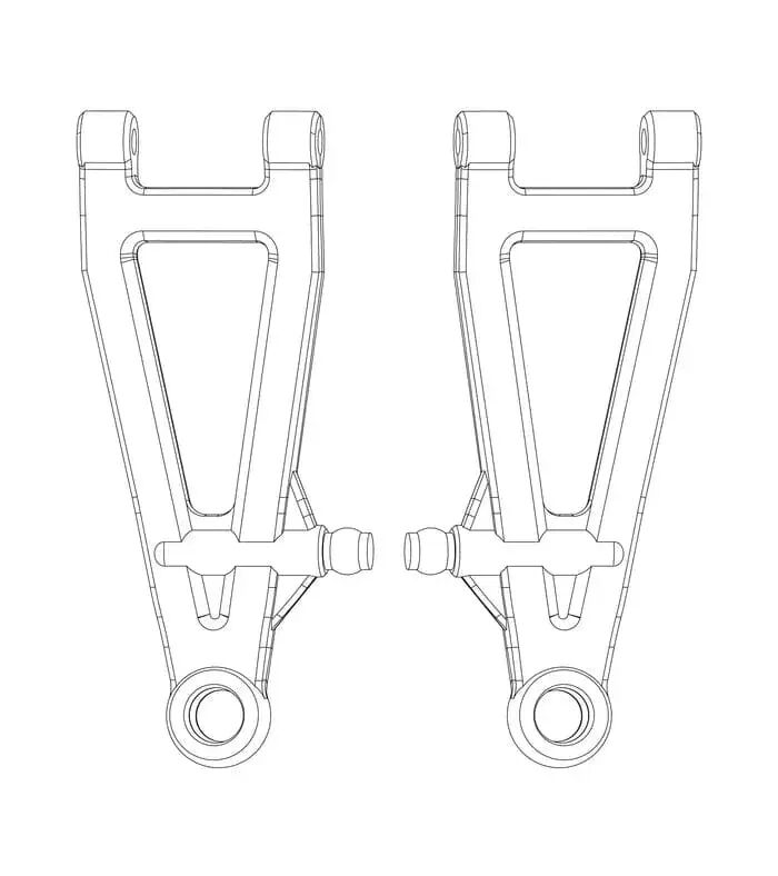 MJX Front Lower Swing Arm (20208) MJXS-P2022