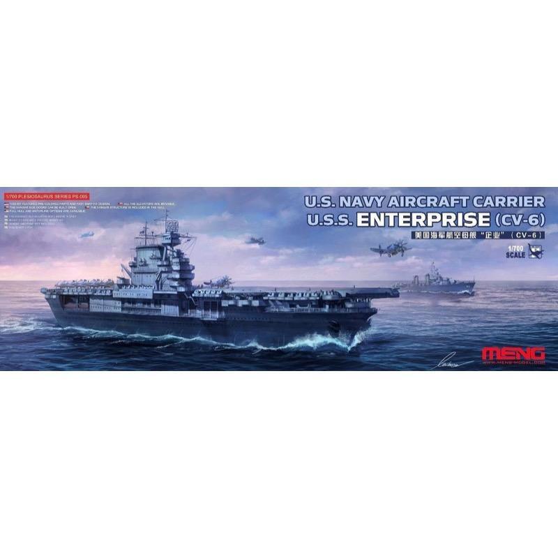 MM-PS-005 Meng 1/700 U.S. Navy Aircraft Carrier U.S.S. Enterprise (CV-6) Plastic Model Kit Meng
