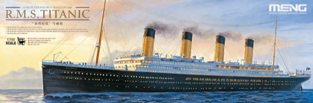 MM-PS-008 Meng 1/700 R.M.S. Titanic Plastic Model Kit Meng
