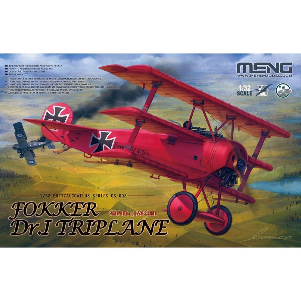 MM-QS-002 Meng 1/32 Fokker Dr.I Triplane Plastic Model Kit Meng