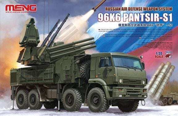 MM-SS-016 Meng 1/35 Russian Air Defense Weapon System 96K6 Pantsir-S1 Plastic Model Kit Meng