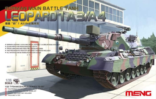 MM-TS-007 Meng 1/35 German Main Battle Tank Leopard 1 A3/A4 Plastic Model Kit Meng