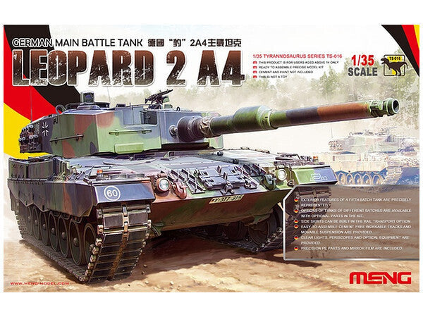 MM-TS-016 Meng 1/35 German Main Battle Tank Leopard 2 A4 Plastic Model Kit Meng