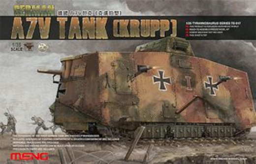 MM-TS-017 Meng 1/35 German A7V Tank(Krupp) Plastic Model Kit Meng