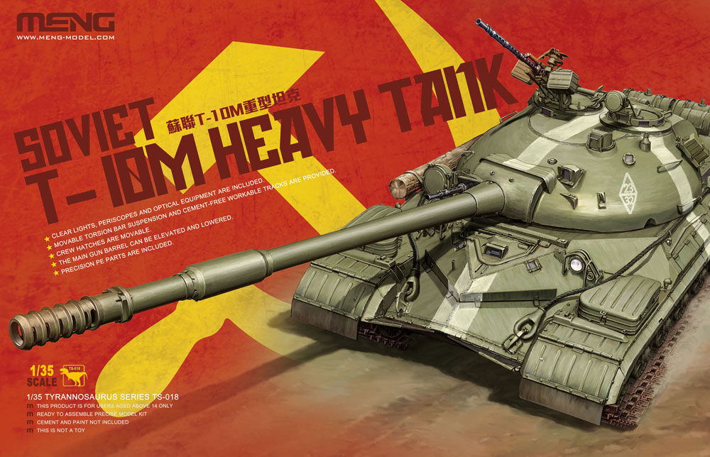 Meng 1/35 Soviet T-10M Heavy Tank Plastic Model Kit