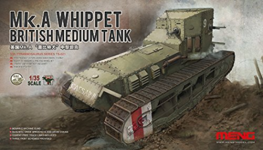 MM-TS-021 Meng 1/35 British Medium Tank Mk.A Whippet Plastic Model Kit Meng