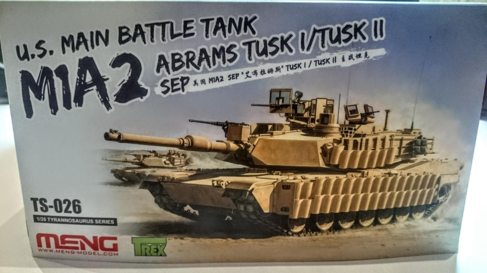MM-TS-026 Meng 1/35 U.S. Main Battle Tank M1A2 SEP Abrams TUSK I/TUSK II Plastic Model Kit Meng