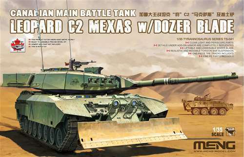 MM-TS-041 Meng 1/35 Canadian Main Battle Tank Leopard C2 MEXAS w/Dozer Blade Plastic Model Kit Meng