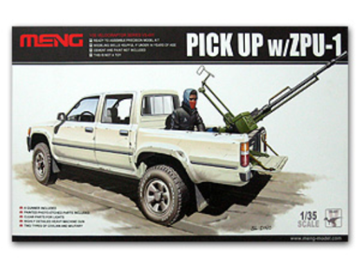 MM-VS-001 Meng 1/35 Pickup w/ZPU-1 Plastic Model Kit Meng