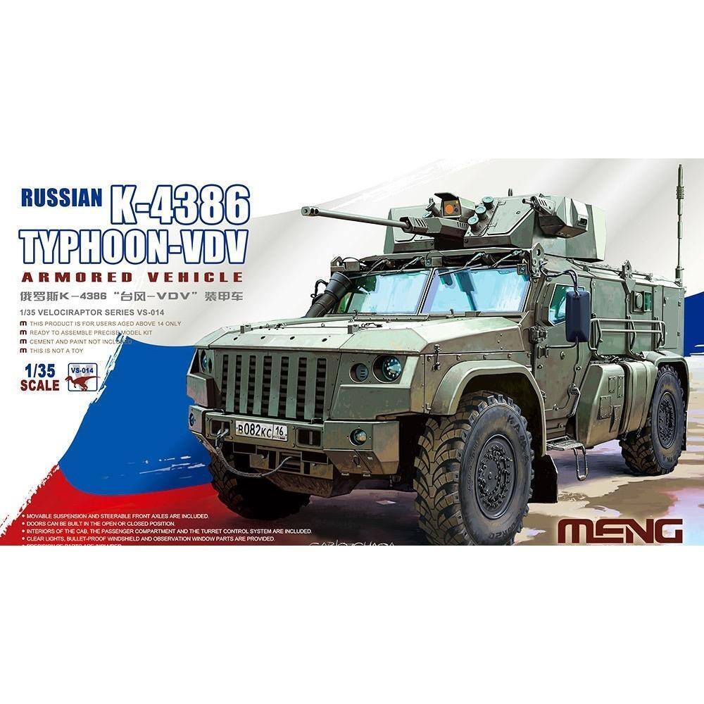 MM-VS-014 Meng 1/35 Russian K-4386 Typhoon-VDV Armored Vehicle Plastic Model Kit Meng