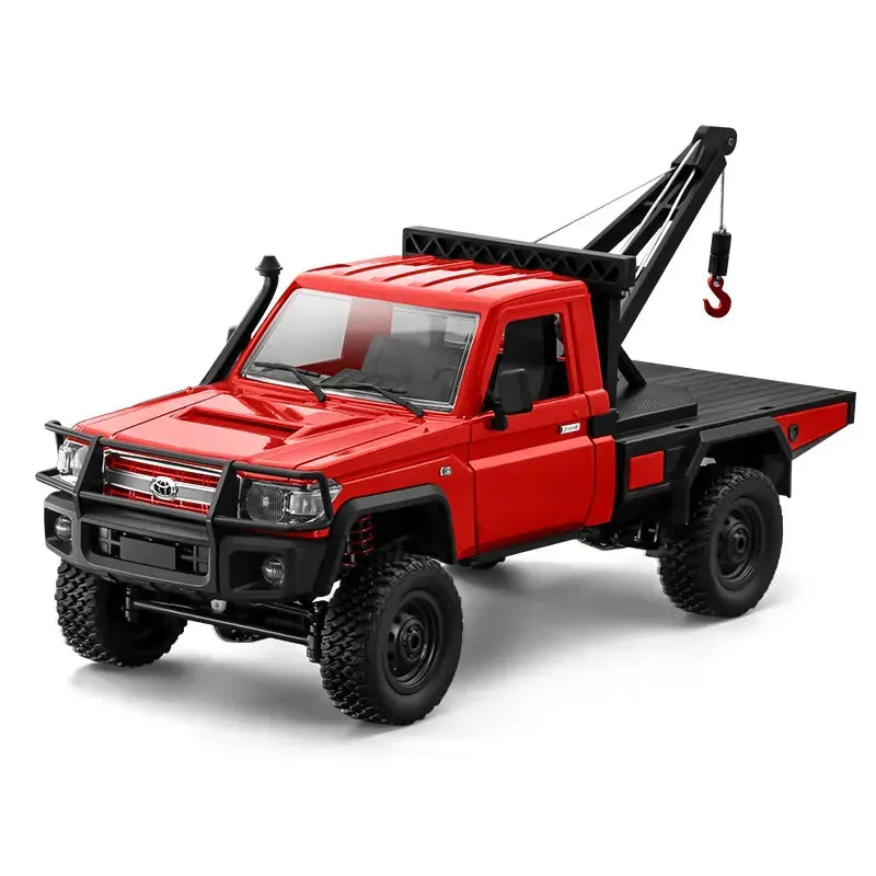 MN Models 1/12 Toyota LC79 4WD RC Crawler Red w/Crane Attachment MN-82T-R