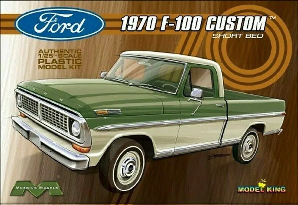 Moebius 1/25 1970 F-100 Custom Short Bed Plastic Model Kit