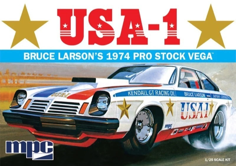 MPC828 MPC 1/25 Bruce Larson USA/1 Pro Stock Vega Plastic Model Kit MPC