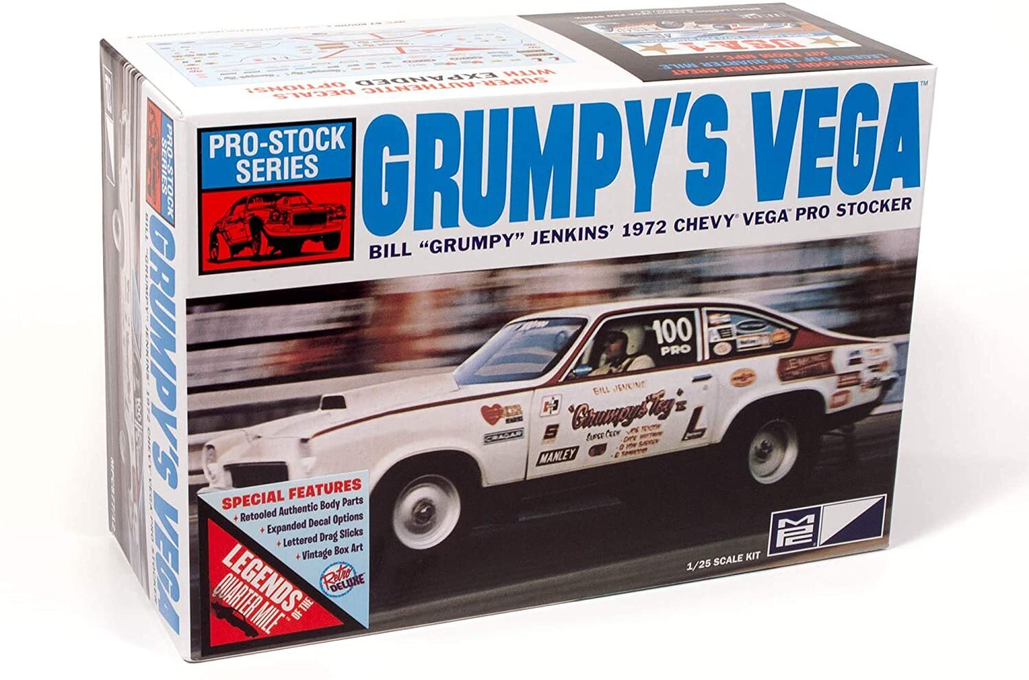 MPC877 MPC 1/25 1972 Chevy Vega Pro Stock / Bill "Grumpy" Jenkins Plastic Model Kit MPC