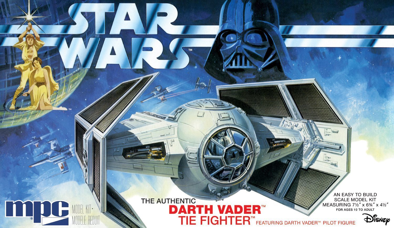 MPC952 MPC 1/32 Star Wars: A New Hope Darth Vader Tie Fighter Plastic Model Kit MPC