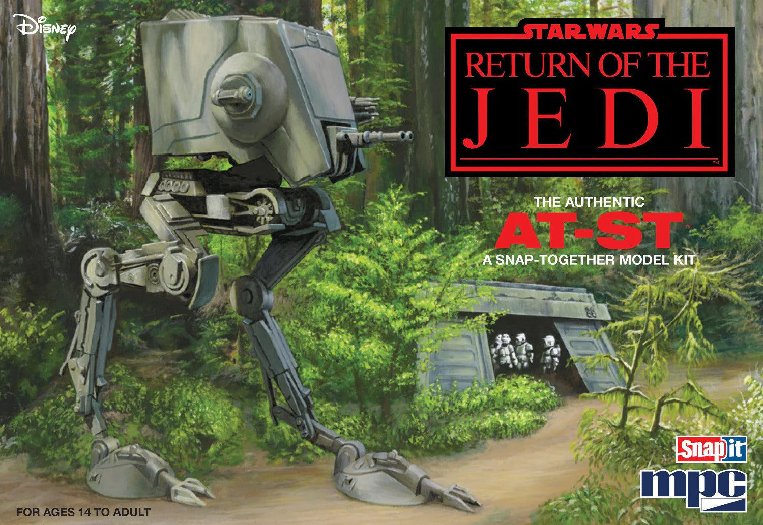 MPC966 MPC 1/100 Star Wars: Return of the Jedi AT-ST Walker Plastic Model Kit MPC