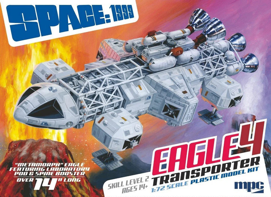 MPC979 MPC 1/72 14" Space:1999 Eagle 4 featuring Lab Pod & Spine Booster Plastic Model Kit MPC