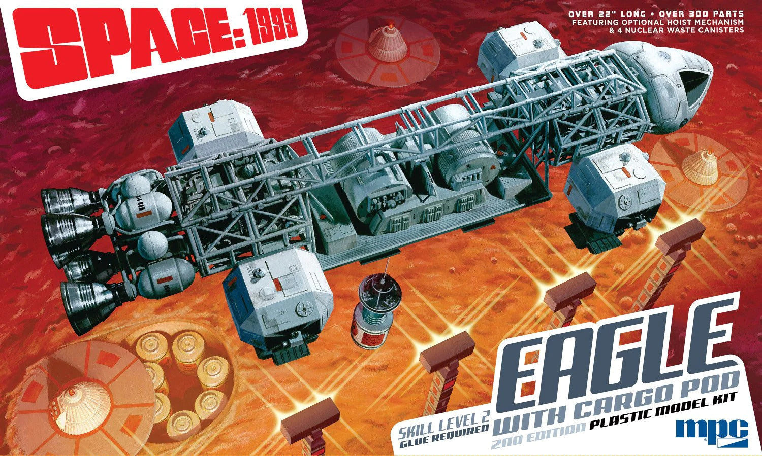 MPC990 MPC 1/48 Space 1999: 22" Eagle w/Cargo Pod Plastic Model Kit MPC