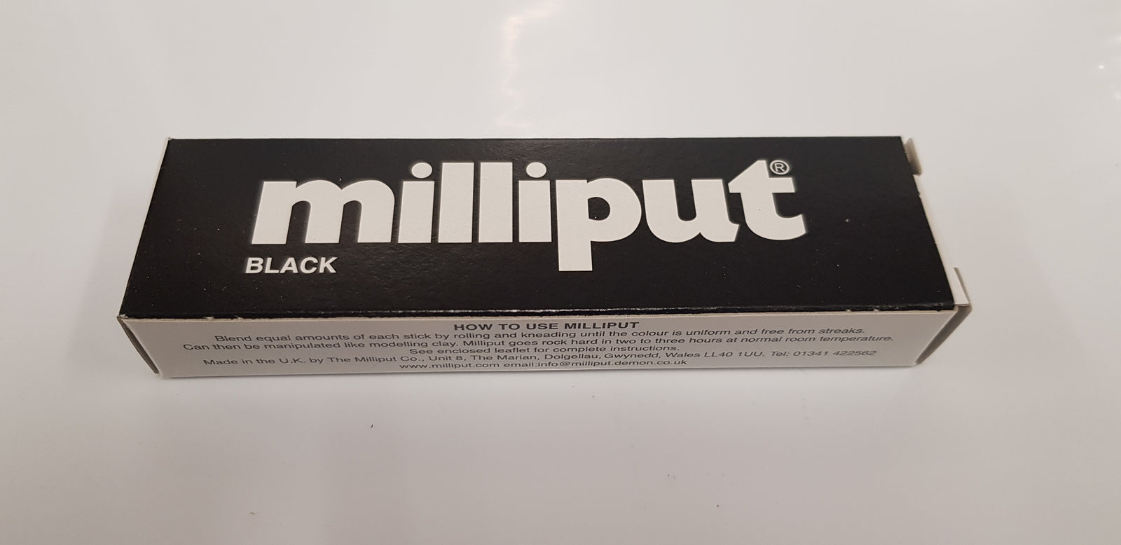 MPT-BLACK MILLIPUT BLACK 2-PART EPOXY PUTTY MILLIPUT
