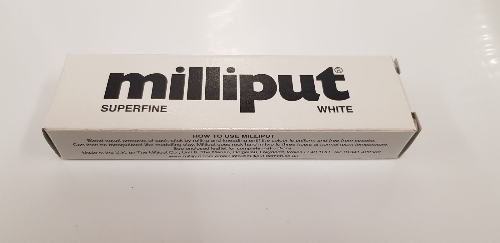 MPT-SUPERFINE MILLIPUT SUPERFINE WHITE 2-PART EPOXY PUTTY MILLIPUT
