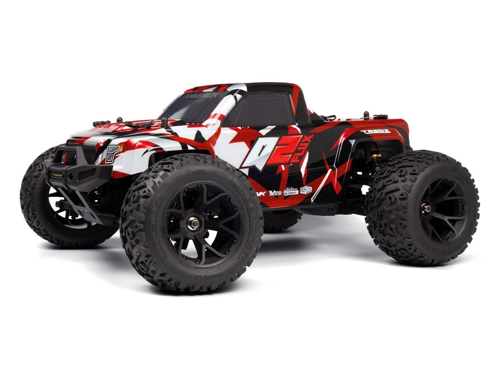 MV150405 Maverick Quantum2 MT Flux 1/10th Monster Truck - Red Maverick