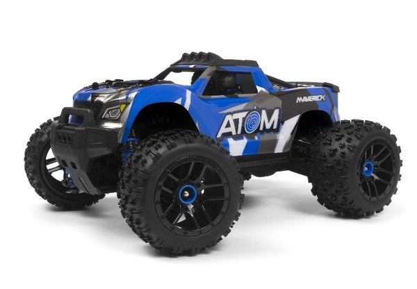 Maverick 1/18 Atom RTR 4WD Electric RC Monster Truck - Blue  MV150500
