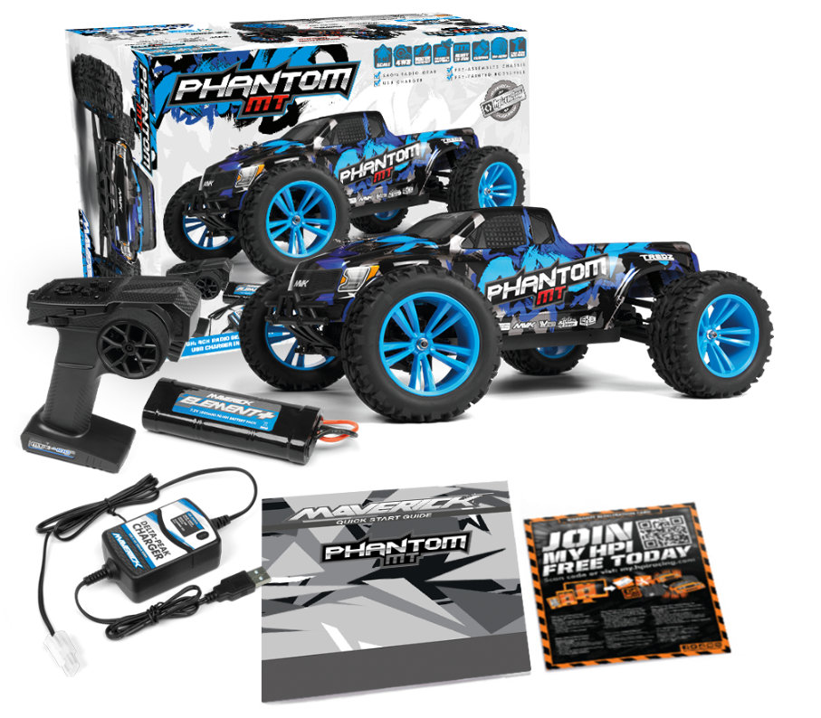 MV150603 Maverick Phantom MT 1/10 RTR Monster Truck 150603 Maverick