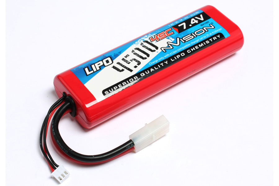 NVO1107 nVision Sport Lipo 4500 45C 7.4V 2S Tamiya Nvision
