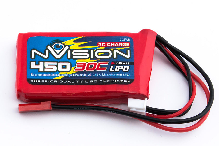 NVO1800 nVision LiPo 2s 7.4V 450 30C Nvision
