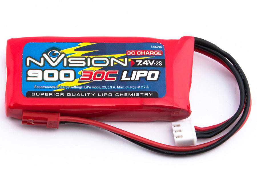 NVO1801 nVision LiPo 2s 7.4V 900 30C Nvision