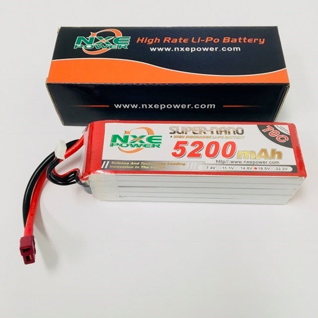 NXE5200SC705SDEAN NXE 18.5v 5200mah 70c Soft Case Deans NXE