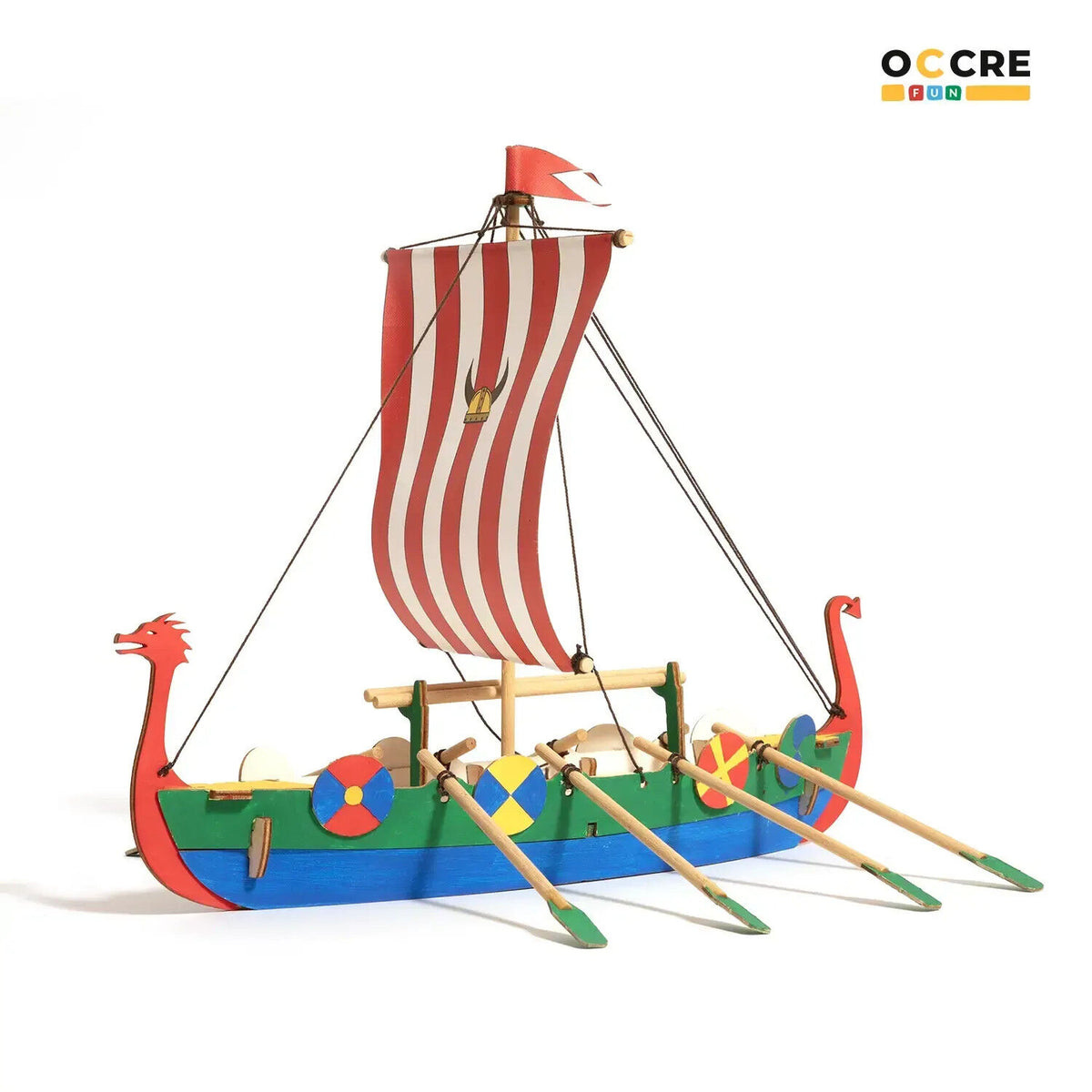 OcCre Fun Viking Ship Model Kit for Kids OC-20001