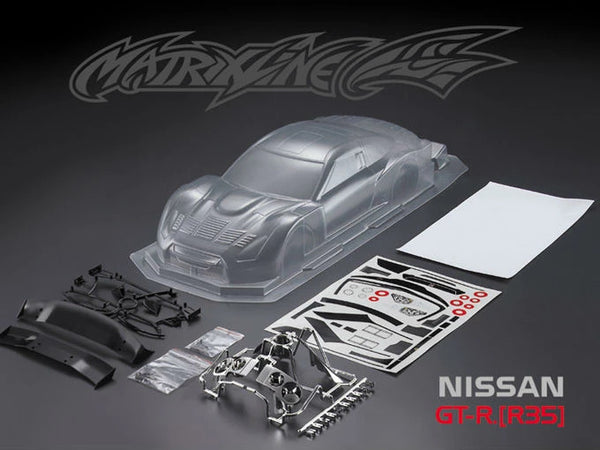 PC201008 NISSAN GT-R R35 GT PC BODY SHELL PC201008 1:10 touring car 190mm
