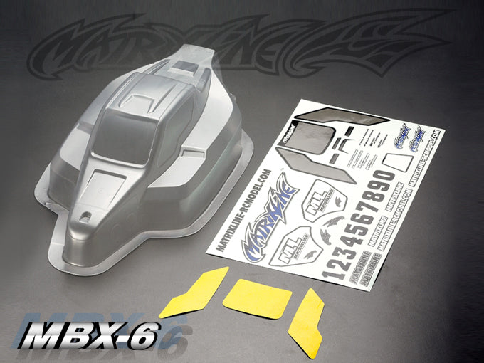 PC201102 MATRIXLINE RC 1/8 Clear Buggy Body Mugen Seiki MBX-6 MATRIXLINE