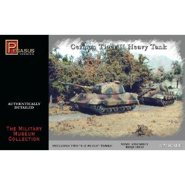 Pegasus 1/72 German Tiger II Heavy Tanks (2 per pack) PEG-7627