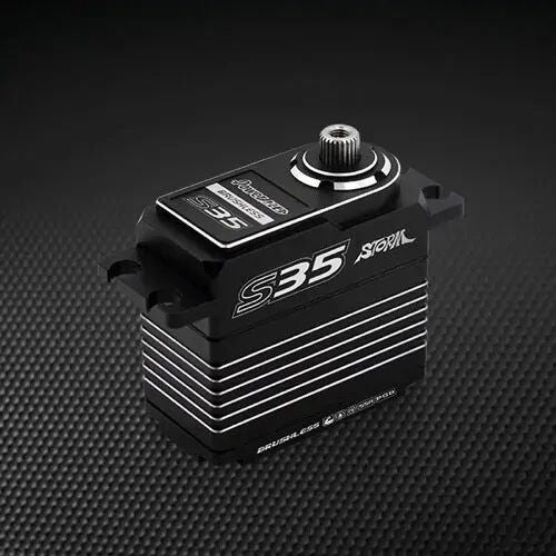 Power HD Standard Brushless Motor Titanium and Steel Gear Digital Servo - Silver PHD-S35-S