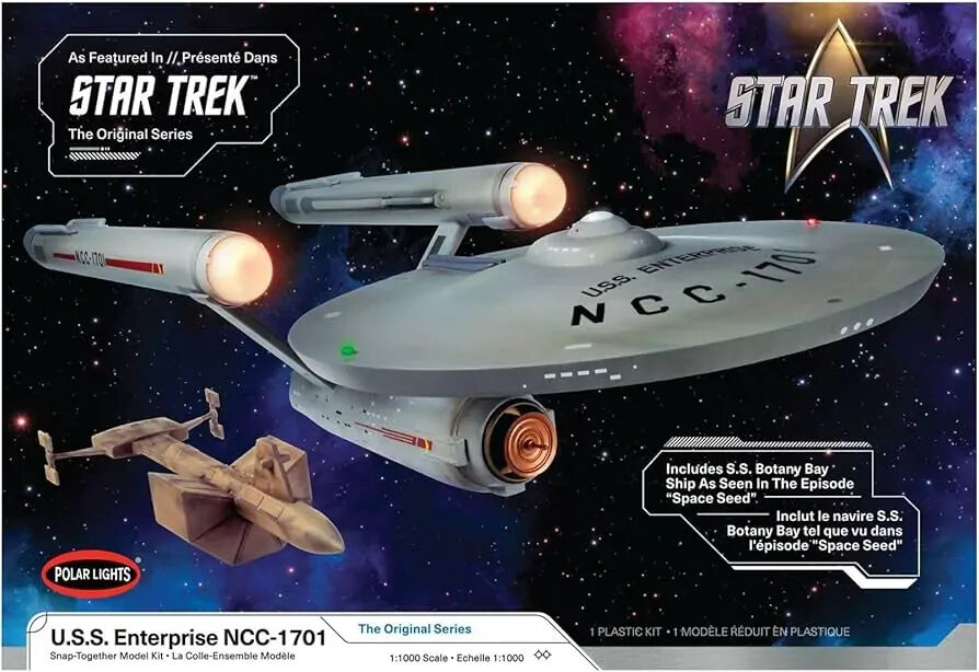 Polar Lights 1/1000 Star Trek: The Original Series U.S.S. Enterprise NCC-1701 (Snap) Plastic Model Kit