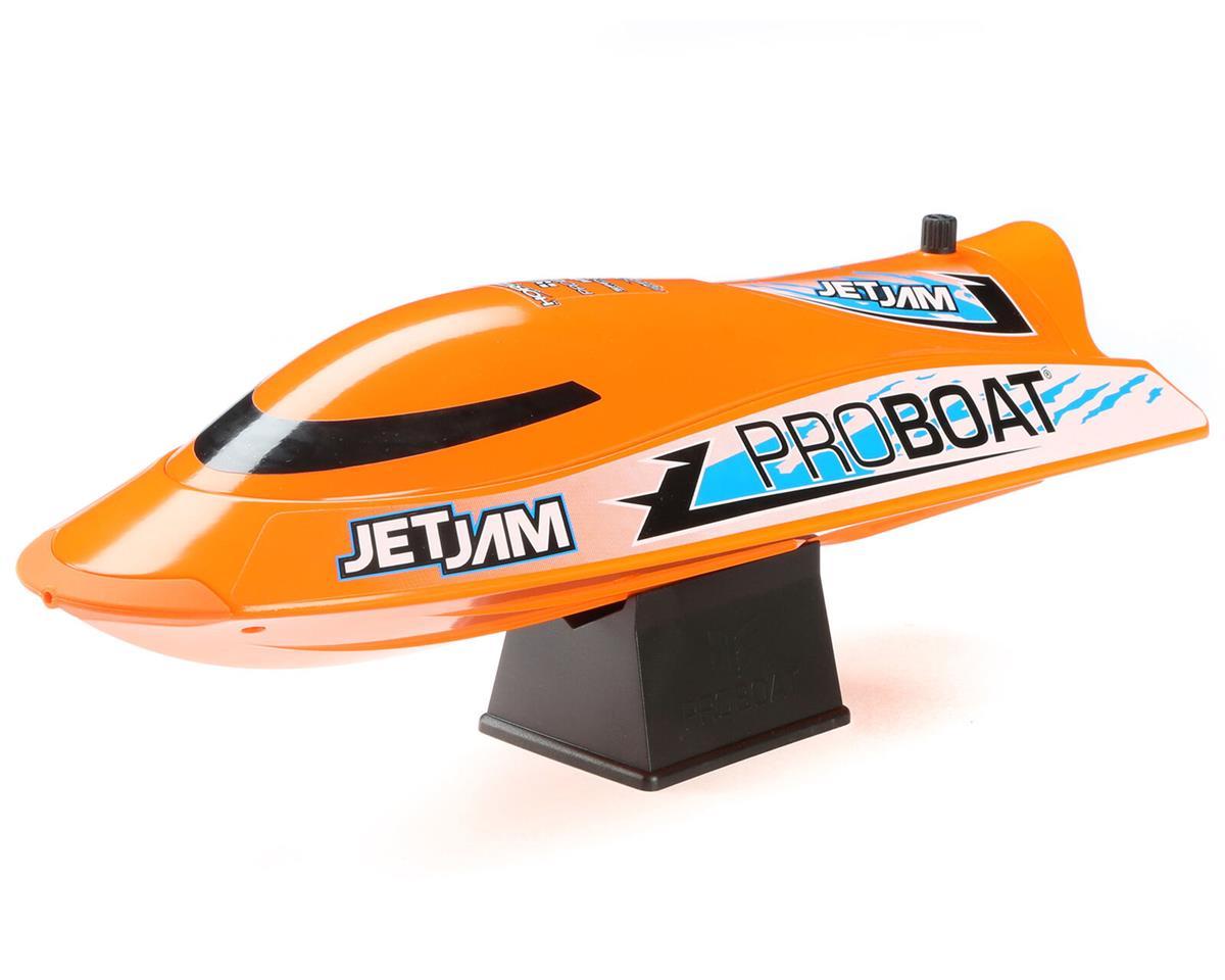 PRB08031V2T1 Pro Boat Jet Jam Pool Racer V2 RC Boat, RTR, Orange, PRB08031V2T1 ProBoat