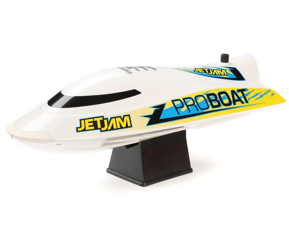 PRB08031V2T2 Pro Boat Jet Jam Pool Racer V2 RC Boat, RTR, White, PRB08031V2T2 ProBoat