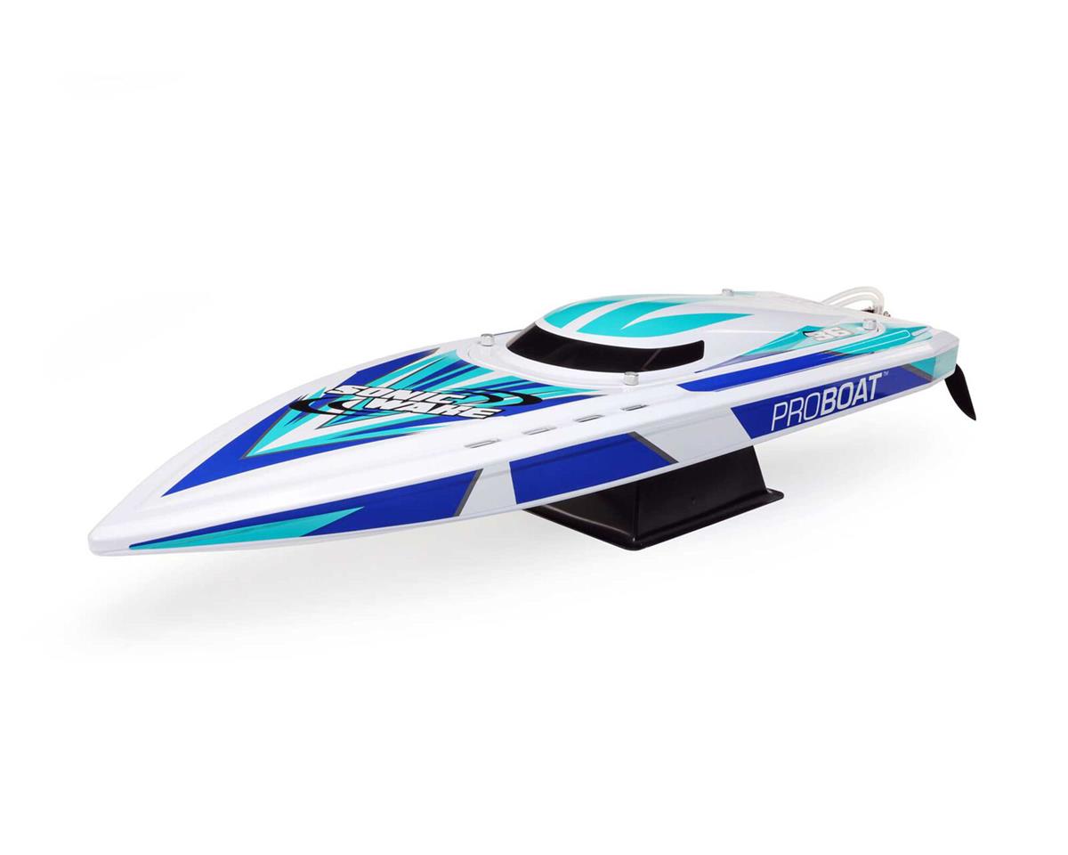 PRB08032V2T2 Pro Boat Sonicwake V2 36inch DeepV Boat, RTR, White, PRB08032V2T2 ProBoat